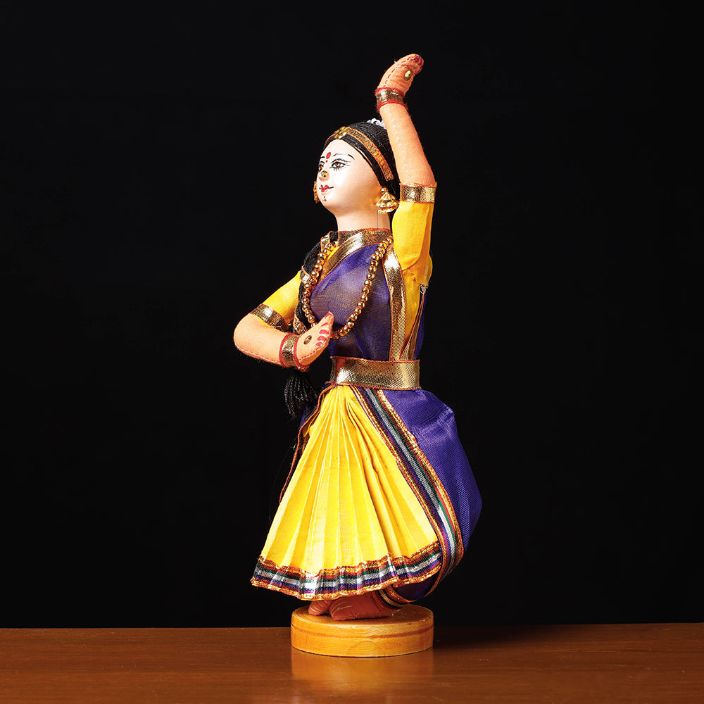 Traditional Handmade Bharatanatyam Dancing Doll