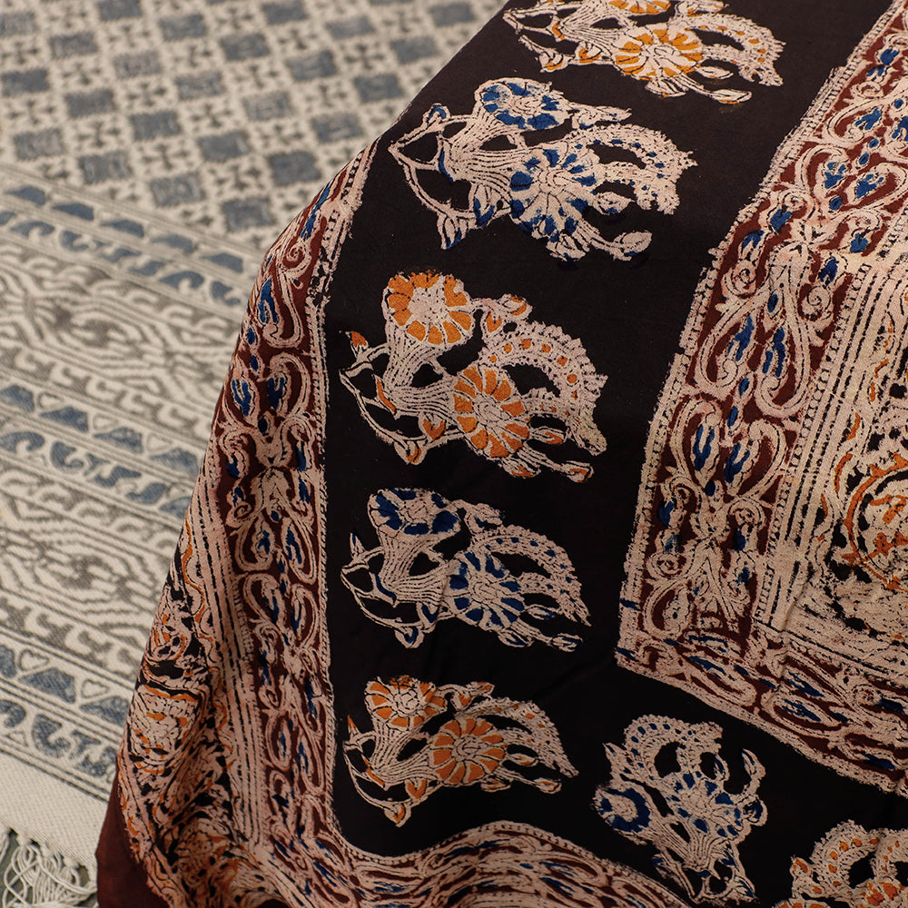 kalamkari double bed cover