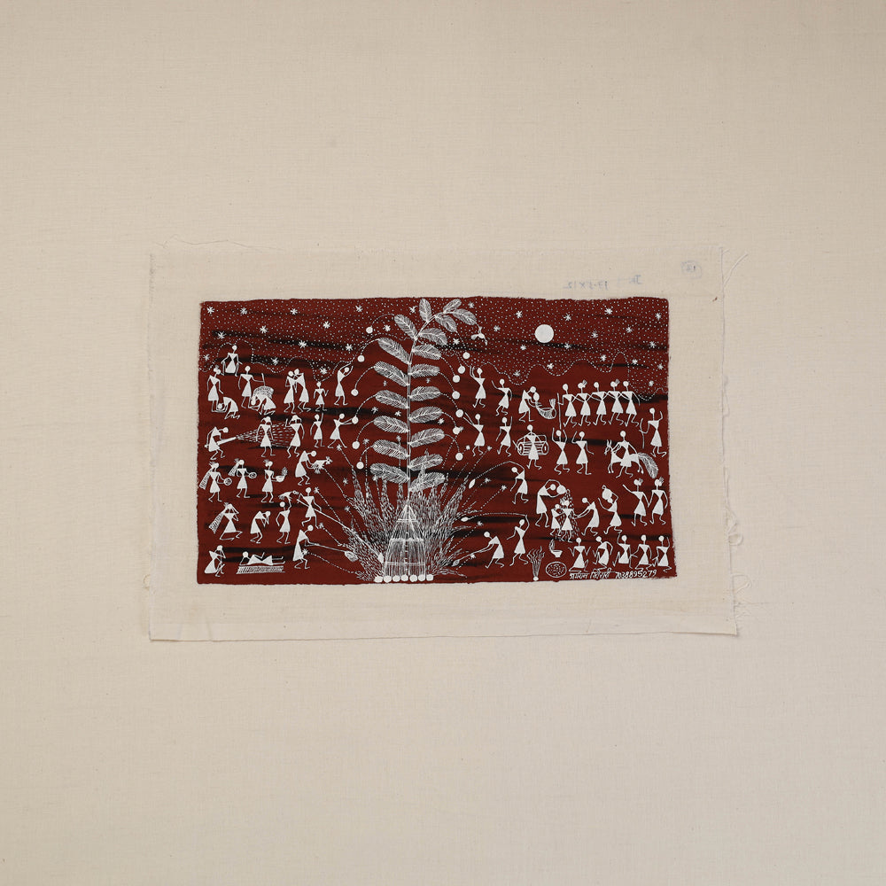 Traditional Warli Painting by Raah Creations (9 x 15 in)