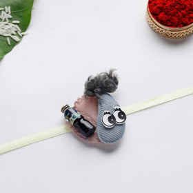  Handmade Stuffed With Glass Tiny Bottle Kids Rakhi 