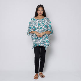 Sanganeri Block Print Cotton Kaftan (Short)