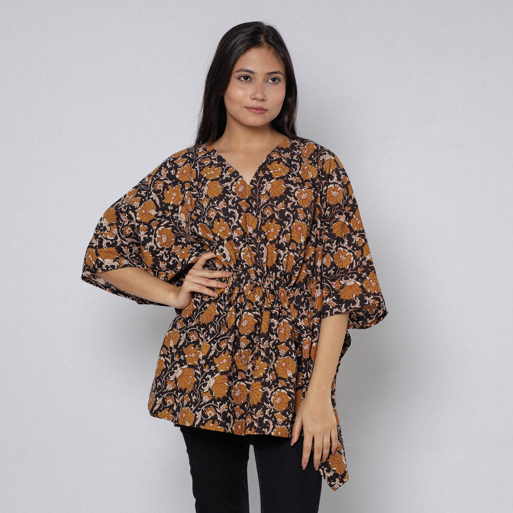 Sanganeri Block Print Cotton Kaftan (Short)