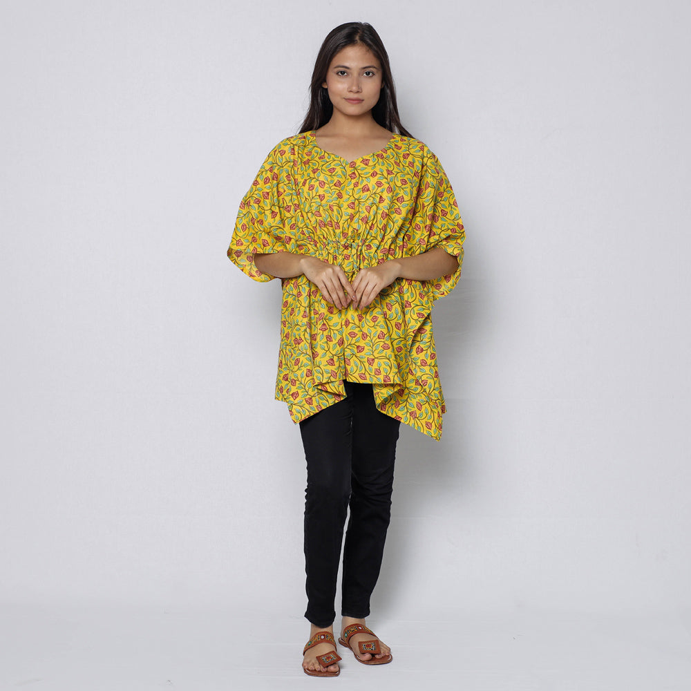Sanganeri Block Print Cotton Kaftan (Short)