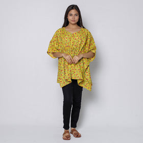 Sanganeri Block Print Cotton Kaftan (Short)