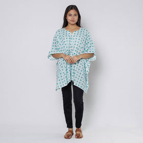 Sanganeri Block Print Cotton Kaftan (Short)