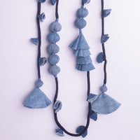 Upcycled Jeans Necklace
