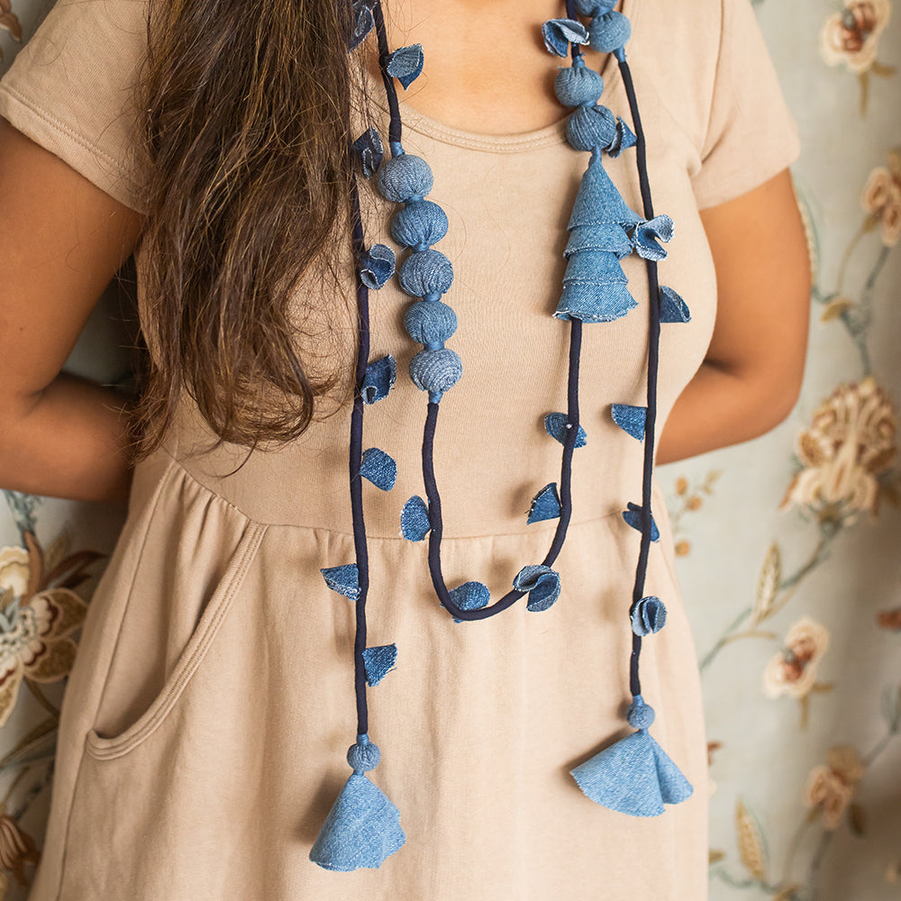 Upcycled Jeans Necklace
