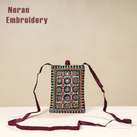 embroidery mobile sling bag