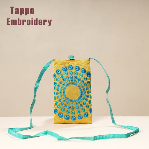 embroidery mobile sling bag