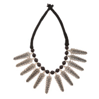 metal beadwork necklace