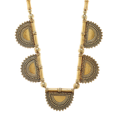  gold beadwork necklace