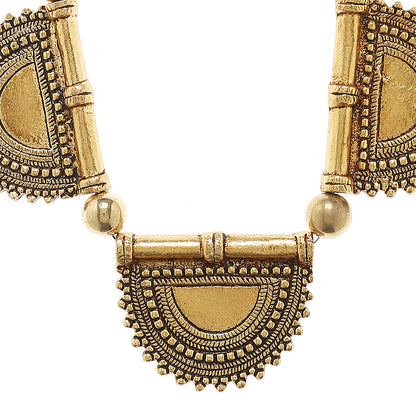  gold beadwork necklace