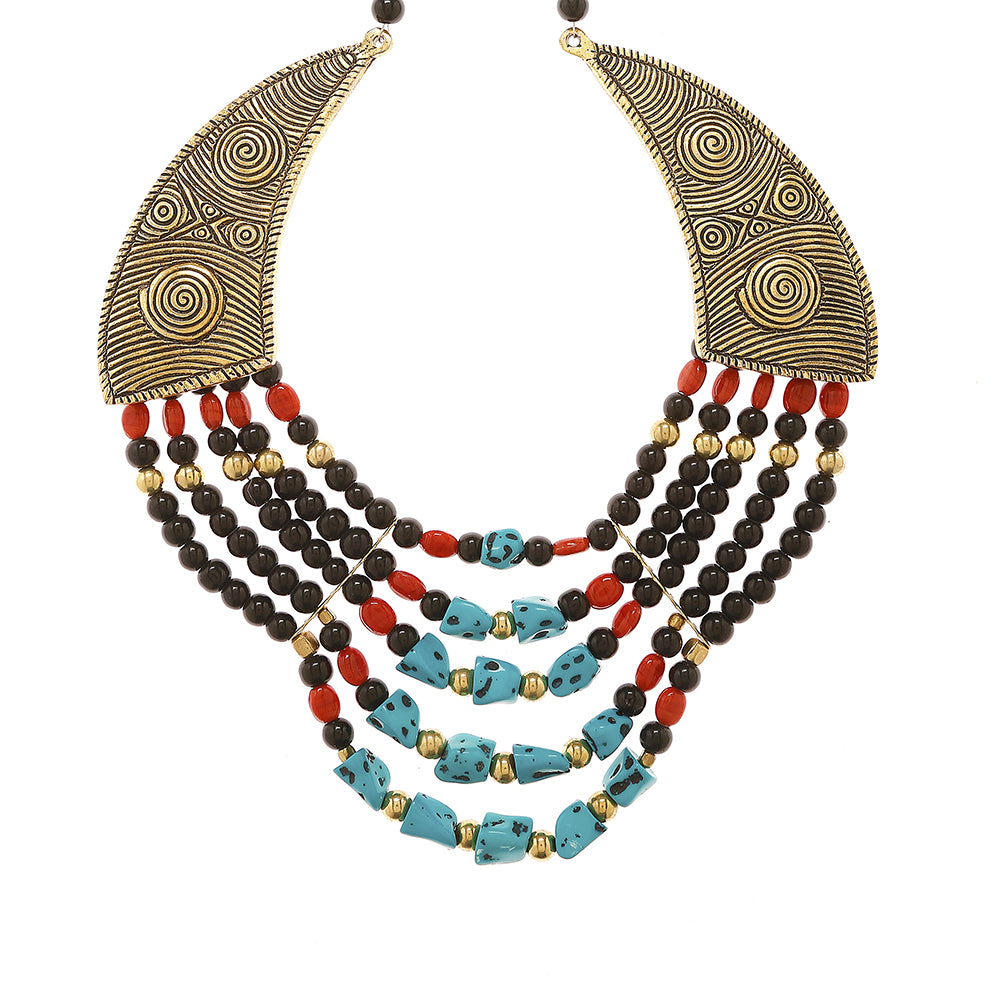 tibetan beadwork necklace