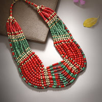 tibetan beadwork necklace