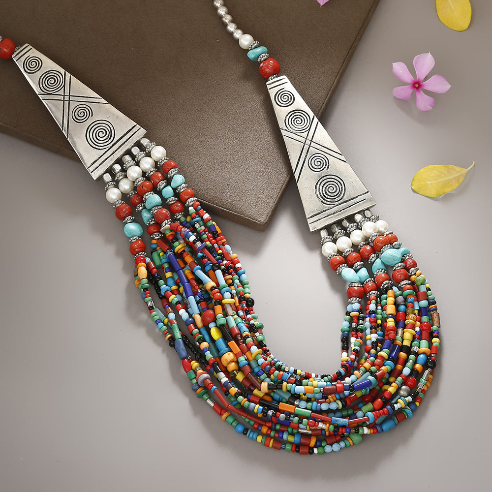 tibetan beadwork necklace