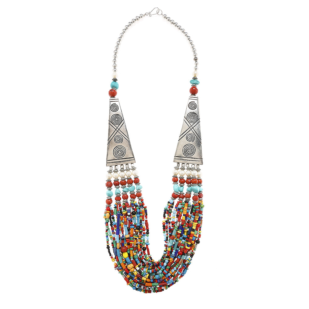 tibetan beadwork necklace