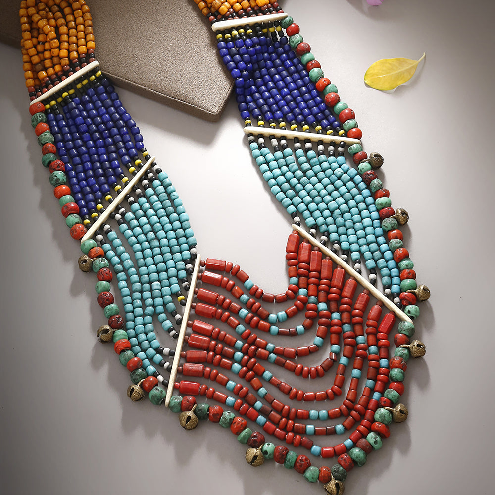 tibetan beadwork necklace