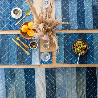 upcycled denim table mat