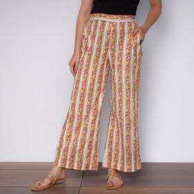 Buy Sanganeri Hand Block Printed Cotton Long Kurta with Palazzo Set Online l iTokri.com