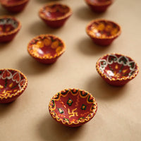  Handpainted Diyas Set