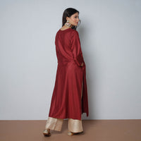 plain silk kurta