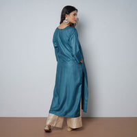 plain silk kurta