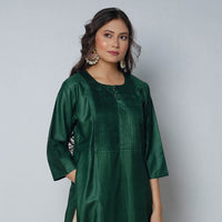 plain silk kurta