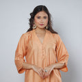  iTokri Casuals - Tussar Silk Long Kurta for Women
