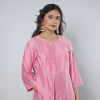 plain silk kurta