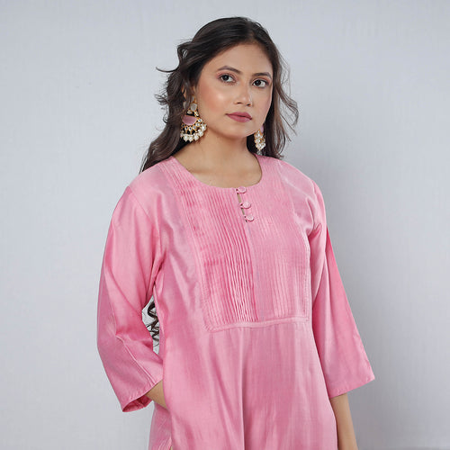 plain silk kurta