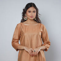 plain silk kurta