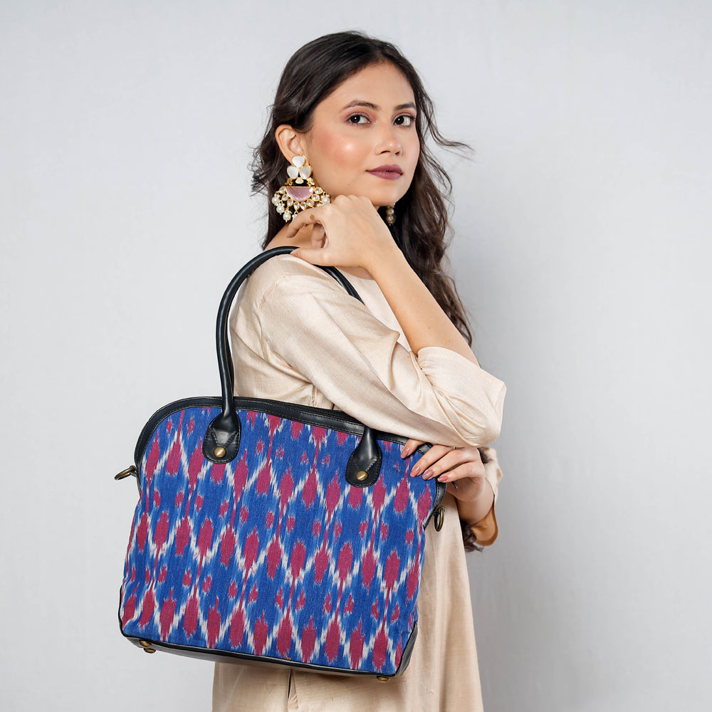 Handcrafted Woven Ikat Cotton Shoulder Bag