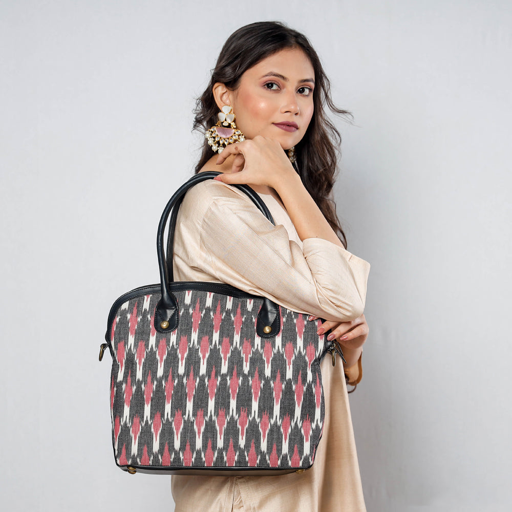 Handcrafted Woven Ikat Cotton Shoulder Bag