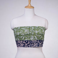 block printed blouse piece