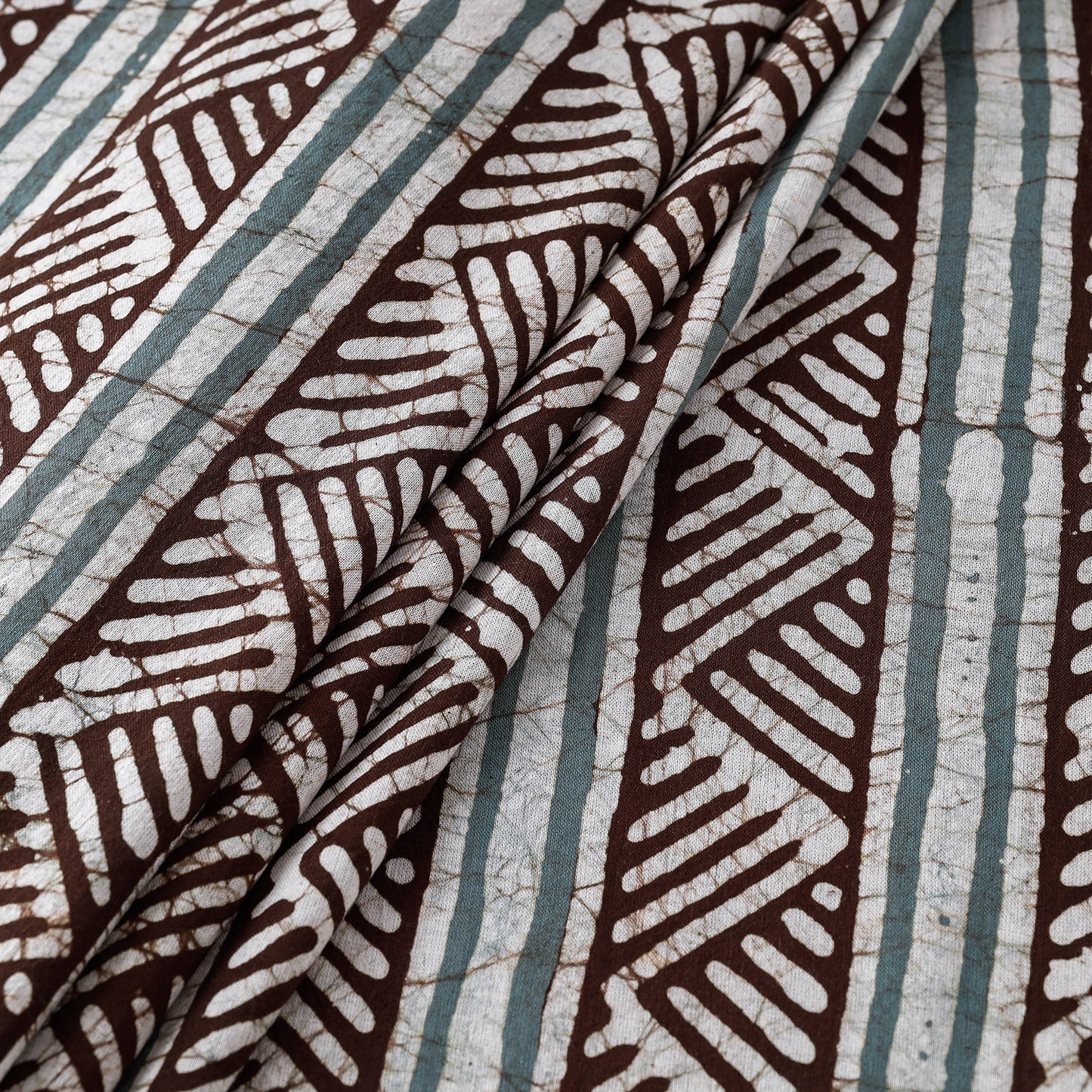 Brown - Hand Batik Printed Cotton Fabric