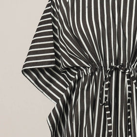 Buy Hand Block Printed Cotton Kaftan with Tie-Up Waist l iTokri.com