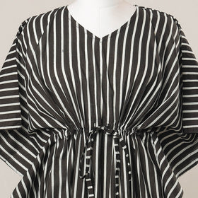 Buy Hand Block Printed Cotton Kaftan with Tie-Up Waist l iTokri.com