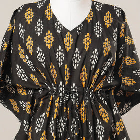  Sanganeri Printed Cotton Kaftan with Tie-Up Waist 