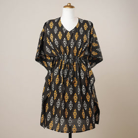  Sanganeri Printed Cotton Kaftan with Tie-Up Waist 