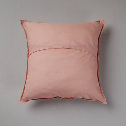 Applique Cut Work Cotton Cushion Cover (16 x 16 in)