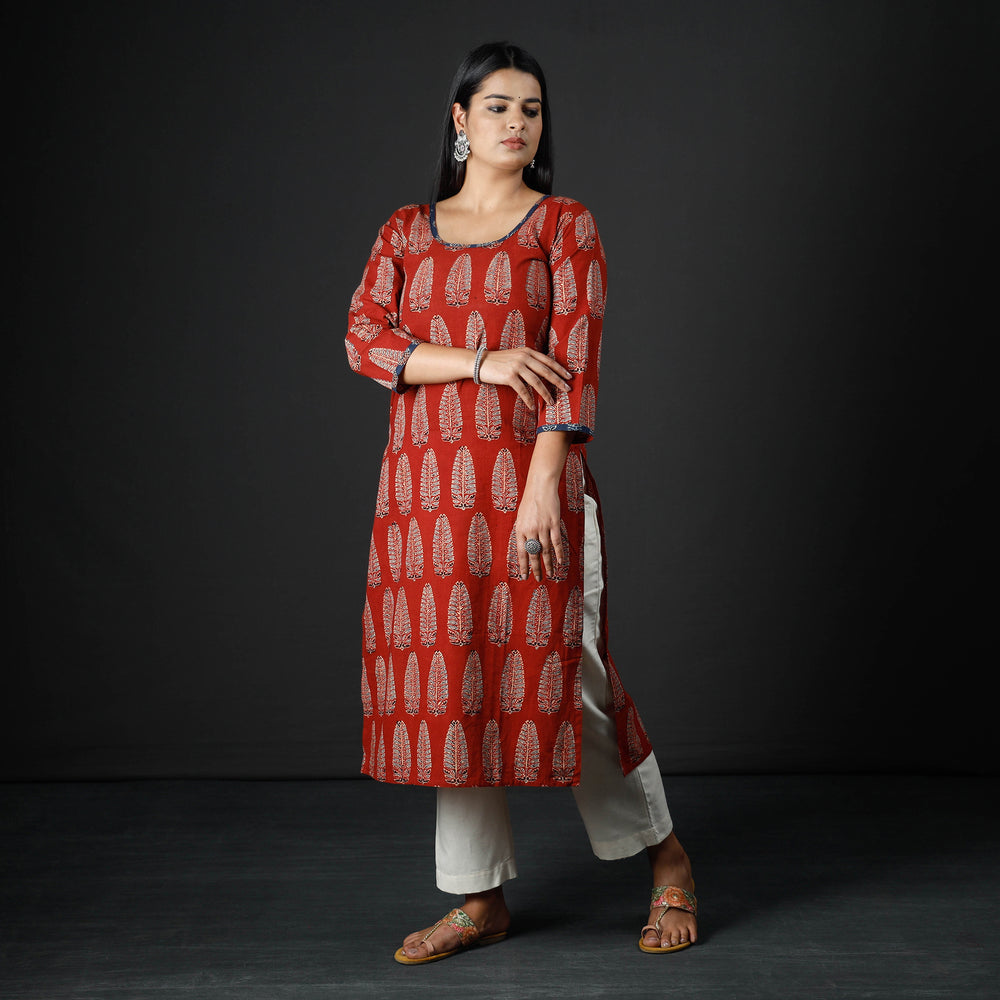 ajrakh cotton kurta