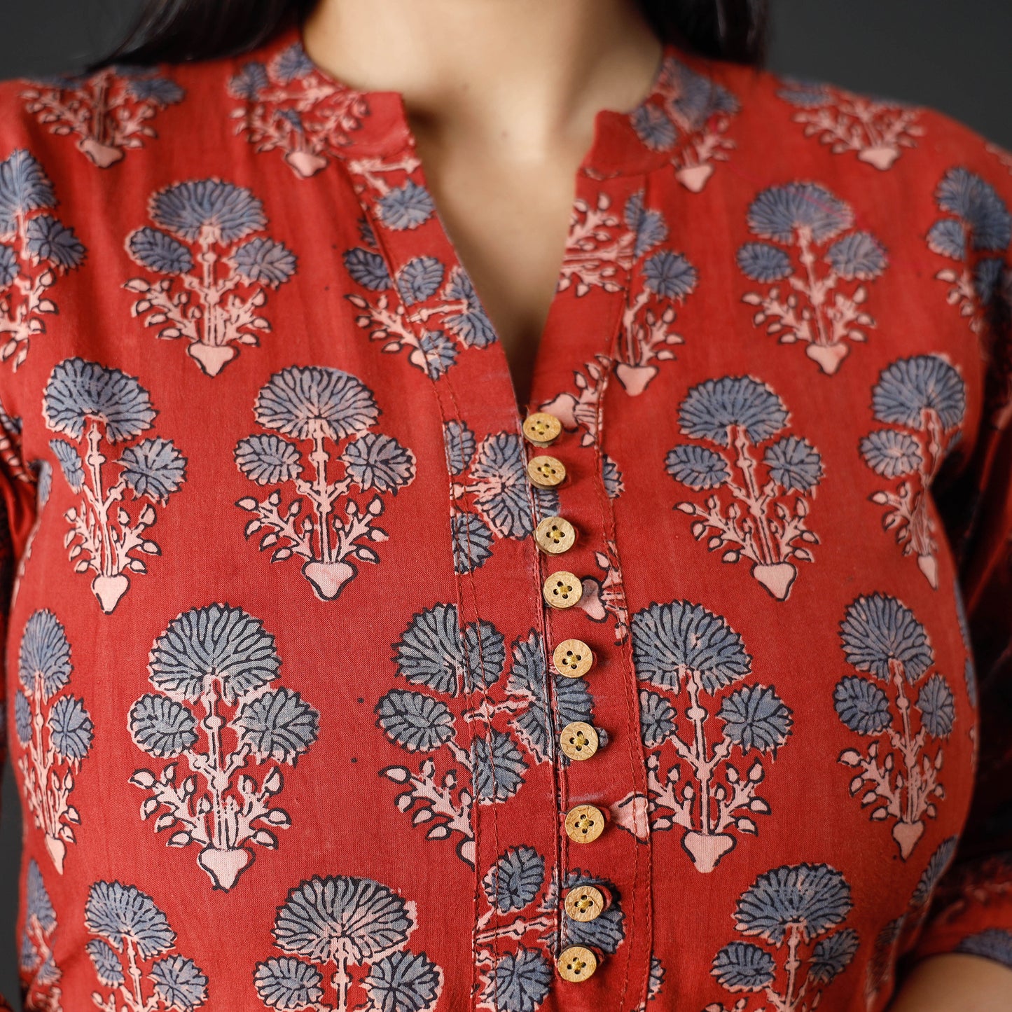 Indigo Ajrakh Block Printing Kurta