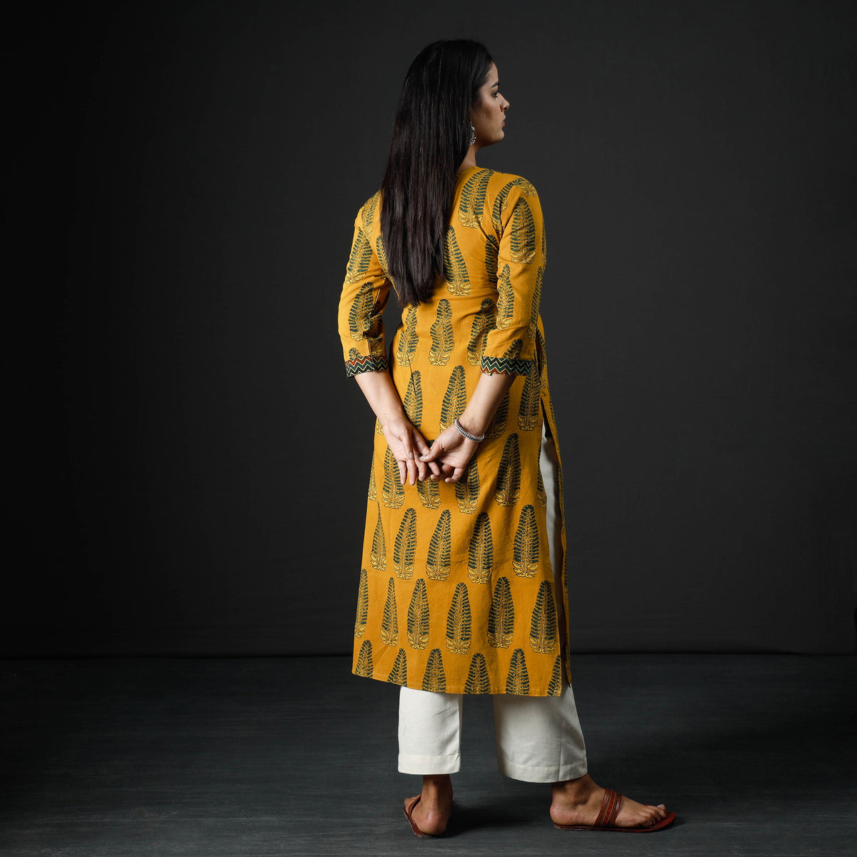 ajrakh cotton kurta