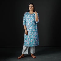 Sanganeri Kurta with Palazzo & Dupatta Set