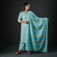 Sanganeri Kurta with Palazzo & Dupatta Set