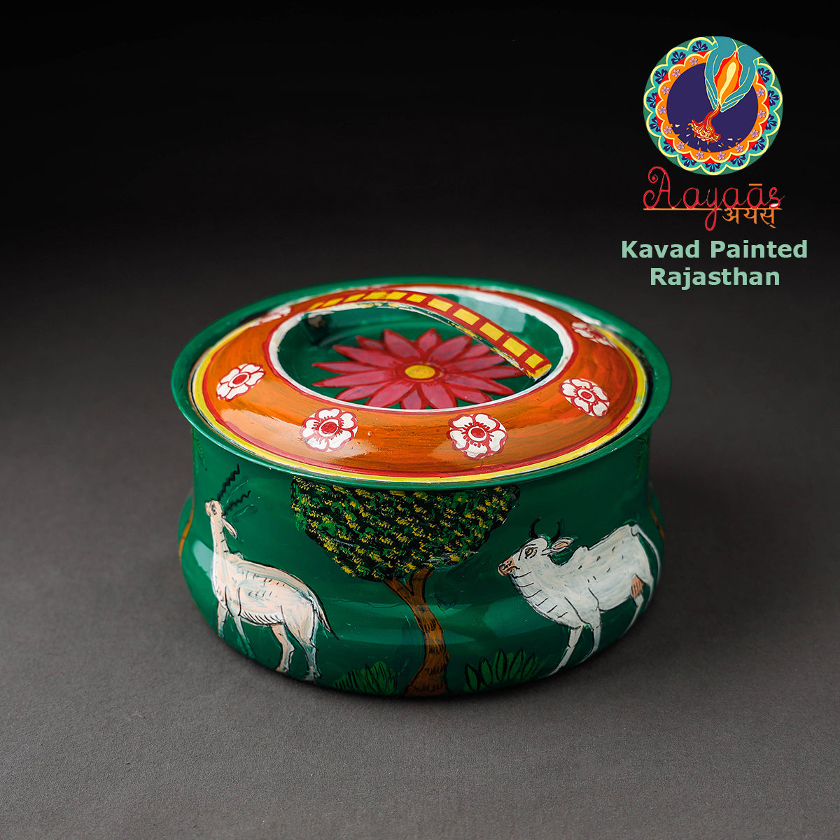  Kavad Handpainted Stainless Steel Casserole 