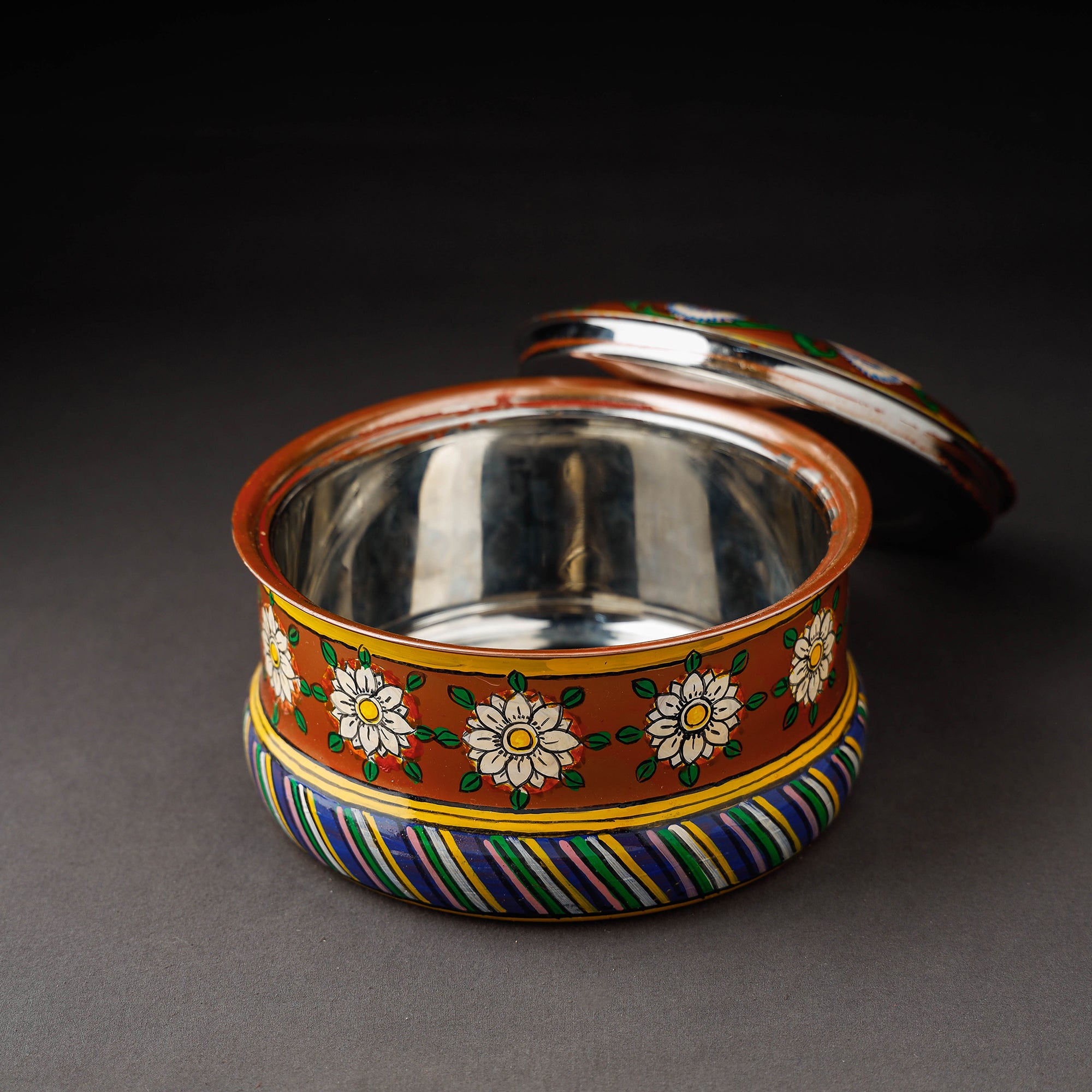  Kavad Handpainted Stainless Steel Casserole 