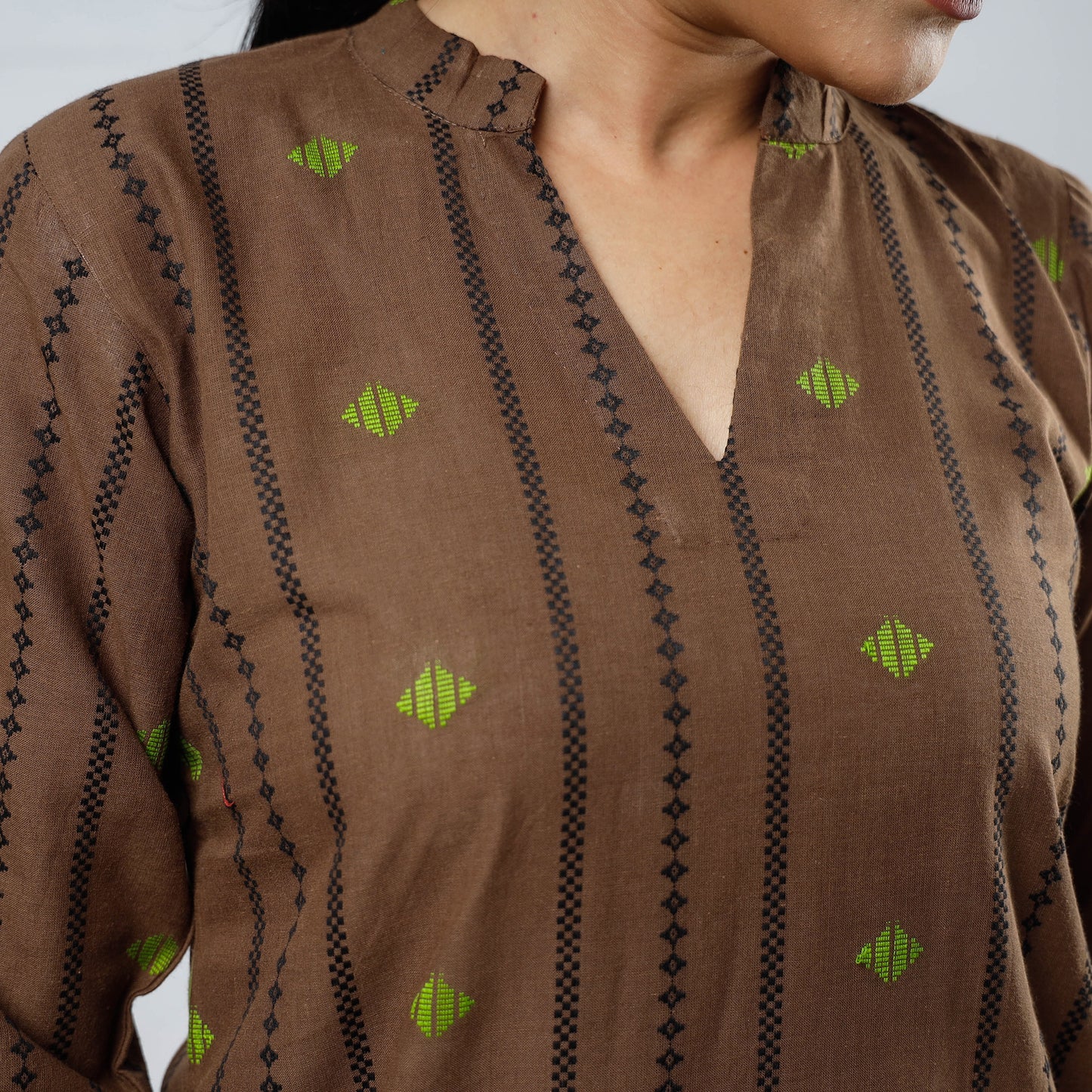 jacquard kurta