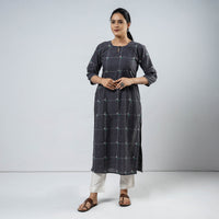 jacquard kurta