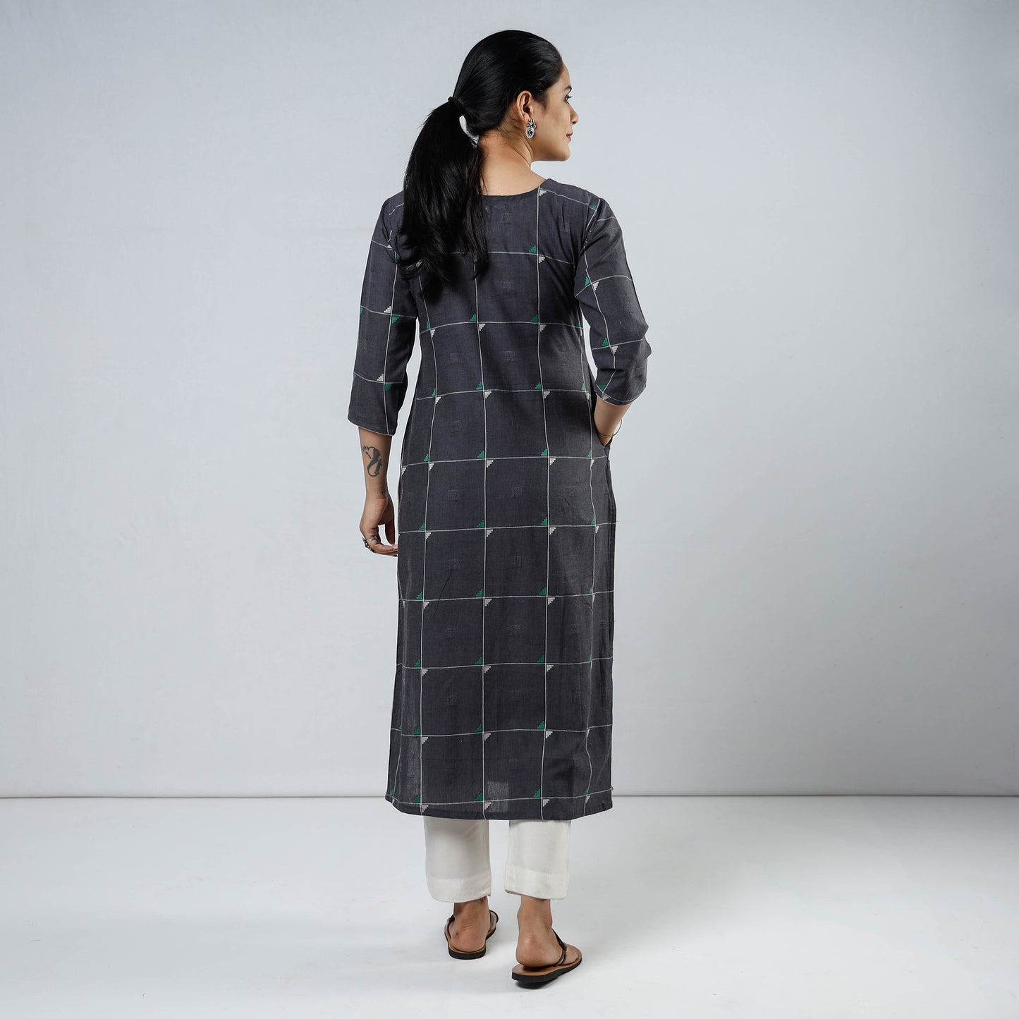 jacquard kurta